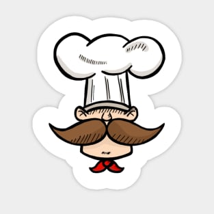 Chef Head Sticker